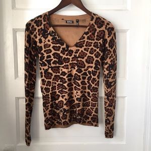 BUFFALO Leopard Print Sweater | size small